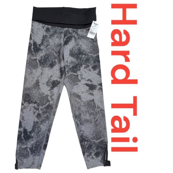 Hard Tail Capri Leggings Women's Medium Gray Pull-On Yoga High Rise Tie Dye NWT - Picture 2 of 7